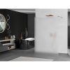 Mexen Kioto, sprchová zástena Walk-In 110 x 200 cm, 8mm sklo námraza, medený matný profil, 800-110-002-65-30