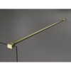 Mexen Kioto, sprchová zásteny typ Walk-In 55 x 200 cm, 8mm číre sklo, zlatý matný profil, 800-055-101-55-00