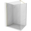 Mexen Kioto, sprchová zásteny typ Walk-In 55 x 200 cm, 8mm číre sklo, zlatý matný profil, 800-055-101-55-00