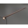 Mexen Kioto, sprchová zástena Walk-In 160 x 200 cm, 8mm sklo čierny vzor, medený matný profil, 800-160-002-65-70