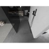Mexen Kioto, sprchová zástena Walk-In 120 x 200 cm, 8mm šedé sklo, grafitový profil, 800-120-002-66-40