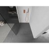 Mexen Kioto, sprchová zásteny typ Walk-In 100 x 200 cm, 8mm číre sklo, medený matný profil, 800-100-101-65-00