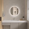 Erga Sofia, okrúhle LED zrkadlo 50cm, 1150 lm, 3 farby svetla, ERG-V01-207-5050