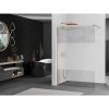 Mexen Kioto, sprchová zástena Walk-In 140 x 200 cm, 8mm číre sklo-námraza, medený matný profil, 800-140-101-65-35