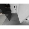 Mexen Kioto, sprchová zástena Walk-In 90 x 200 cm, 8mm šedé sklo, grafitový profil, 800-090-101-66-40