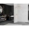 Mexen Kioto L, sprchová zástena Walk-In 80 x 200 cm, 8mm sklo námraza, zlatý lesklý profil,800-080-103-50-30