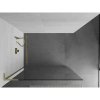 Mexen Kioto L, sprchová zástena Walk-In 60 x 200 cm, 8mm číre sklo, zlatý matný profil, 800-060-103-55-00