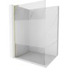 Mexen Kioto L, sprchová zástena Walk-In 90 x 200 cm, 8mm číre sklo-námraza, zlatý matný profil, 800-090-103-55-35
