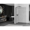Mexen Kioto L, sprchová zástena Walk-In 110 x 200 cm, 8mm číre sklo, čierny profil, 800-110-103-70-00