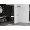 Mexen Kioto L, sprchová zástena Walk-In 70 x 200 cm, 8mm sklo námraza, čierny profil, 800-070-103-70-30