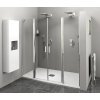 Polysan, ZOOM LINE sprchové dvere skladacie 700 mm, pravé, číre sklo, ZL4715R