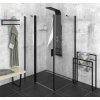 Polysan, ZOOM LINE BLACK sprchové dvere skladacie 900 mm, lavé, číre sklo, ZL4915BL
