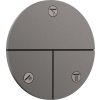 Hansgrohe ShowerSelect Comfort S, ventil pod omietku pre 3 spotrebiče, kartáčovaný čierny chróm, HAN-15558340
