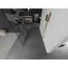 Mexen Kioto, sprchová zástena Walk-In 110 x 200 cm, 8mm číre sklo biely vzor, zlatý matný profil, 800-110-002-55-97