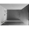 Mexen Kioto L, sprchová zástena Walk-In 110 x 200 cm, 8mm číre sklo-námraza, brúsená oceľ profil, 800-110-103-97-35
