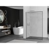 Mexen Kioto L, sprchová zástena Walk-In 60 x 200 cm, 8mm číre sklo čierny vzor, chrómový profil, 800-060-103-01-70