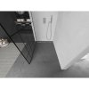 Mexen Kioto L, sprchová zástena Walk-In 120 x 200 cm, 8mm číre sklo čierny vzor, chrómový profil, 800-120-103-01-78