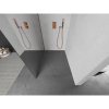 Mexen Kioto L, sprchová zástena Walk-In 90 x 200 cm, 8mm sklo vzor zrkadlo, ružové zlato profil, 800-090-103-60-50