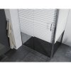 Mexen Apia, sprchový kút s posuvnými dverami 110 (dvere) x 80 (stena) cm, 6mm číre-pásy sklo, chrómový profil, 840-110-080-01-20