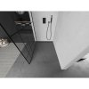 Mexen Kioto L, sprchová zástena Walk-In 70 x 200 cm, 8mm číre sklo čierny vzor, čierny profil, 800-070-103-70-78