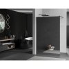 Mexen Kioto, sprchová zástena Walk-In 120 x 200 cm, 8mm sklo vzor zrkadlo, grafitový profil, 800-120-101-95-50