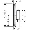 Hansgrohe ShowerSelect Comfort E, termostat pod omietku, biela matná, HAN-15574700