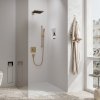 Hansgrohe ShowerSelect Comfort E, termostat pod omietku pre 2 spotrebiče s EN1717, kartáčovaný bronz, HAN-15578140