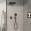 Hansgrohe ShowerSelect Comfort E, termostat pod omietku pre 2 spotrebiče s EN1717, kartáčovaný čierny chróm, HAN-15578340