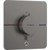 Hansgrohe ShowerSelect Comfort Q, termostat pod omietku pre 1 spotrebič a ďalší výtok, kartáčovaný čierny chróm, HAN-15589340