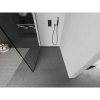 Mexen Kioto L, sprchová zástena Walk-In 60 x 200 cm, 8mm číre sklo čierny vzor, grafitový profil, 800-060-103-95-70