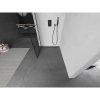 Mexen Kioto L, sprchová zástena Walk-In 90 x 200 cm, 8mm číre sklo čierny vzor, grafitový profil, 800-090-103-95-77