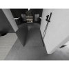 Mexen Kioto, sprchová zástena Walk-In 120 x 200 cm, 8mm sklo vzor zrkadlo, grafitový profil, 800-120-002-95-50