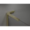 Mexen Kioto L, sprchová zástena Walk-In 90 x 200 cm, 8mm číre sklo, zlatý lesklý profil,800-090-103-50-06