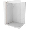 Mexen Kioto L, sprchová zástena Walk-In 100 x 200 cm, 8mm číre sklo, ružové zlato profil, 800-100-103-60-06