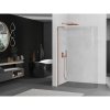 Mexen Kioto L, sprchová zástena Walk-In 100 x 200 cm, 8mm číre sklo, ružové zlato profil, 800-100-103-60-06