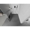 Mexen Kioto+, sprchová zástena Walk-In s poličkou a vešiakom 70 x 200 cm, 8mm číre sklo-námraza, grafitový profil, 800-070-121-95-35