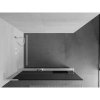 Mexen Kioto+ L, sprchová zástena Walk-In s poličkou a vešiakom 120 x 200 cm, 8mm šedé sklo, biely profil, 800-120-123-20-40