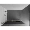 Mexen Kioto+ L, sprchová zástena Walk-In s poličkou a vešiakom 70 x 200 cm, 8mm šedé sklo, brúsená oceľ profil, 800-070-123-97-40