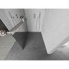 Mexen Kioto+ L, sprchová zástena Walk-In s poličkou a vešiakom 110 x 200 cm, 8mm sklo vzor zrkadlo, brúsená oceľ profil, 800-110-123-97-50