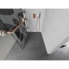 Mexen Kioto+ L, sprchová zástena Walk-In s poličkou a vešiakom 120 x 200 cm, 8mm číre sklo biely vzor, medený matný profil, 800-120-123-65-97