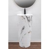 Rea Blanka voľne-stojace umývadlo, 84 x 40 cm, Marble imitácia kameňa, REA-U8704