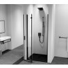 Polysan, ZOOM BLACK štvorcová sprchová zástena 800x800mm, rohový vstup, ZL4815BL-02
