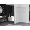Mexen Kioto L, sprchová zástena Walk-In 120 x 200 cm, 8mm sklo s rebrovým vzorom, biely profil, 800-120-103-20-09