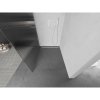 Mexen Kioto L, sprchová zástena Walk-In 120 x 200 cm, 8mm sklo s rebrovým vzorom, biely profil, 800-120-103-20-09