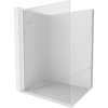 Mexen Kioto L, sprchová zástena Walk-In 120 x 200 cm, 8mm sklo s rebrovým vzorom, biely profil, 800-120-103-20-09
