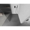 Mexen Kioto L, sprchová zástena Walk-In 110 x 200 cm, 8mm sklo s rebrovým vzorom, čierny profil, 800-110-103-70-09