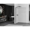Mexen Kioto L, sprchová zástena Walk-In 110 x 200 cm, 8mm sklo s rebrovým vzorom, čierny profil, 800-110-103-70-09