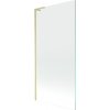 Mexen Next L, 1-krídlová vaňová zástena 90 x 150 cm, 6mm číre sklo, zlatý matný profil, 895-090-000-03-00-55