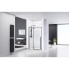 Rea Fargo Black, 1-krídlové sprchové dvere 110 x 195 cm, 6mm číre sklo, čierny profil, REA-K6325