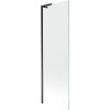 Mexen Next L, 1-krídlová vaňová zástena 60 x 150 cm, 6mm číre sklo, čierny profil, 895-060-000-03-00-70